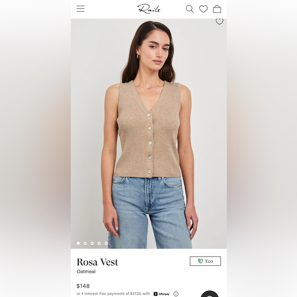 Rails Rosa Vest Oatmeal
